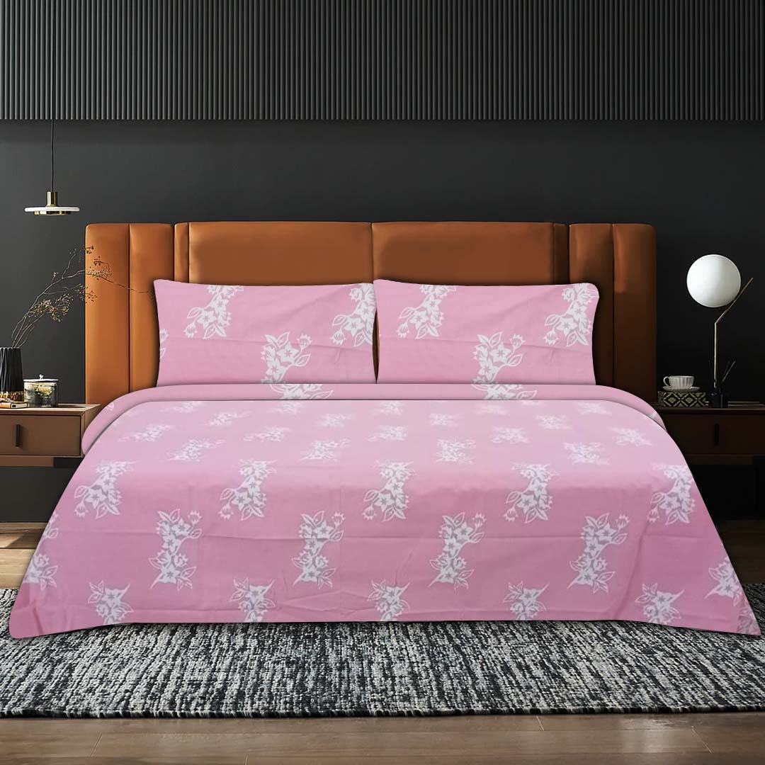 All Over Flora Pink Bed Set