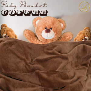 Coffee Fleece Baby Blanket