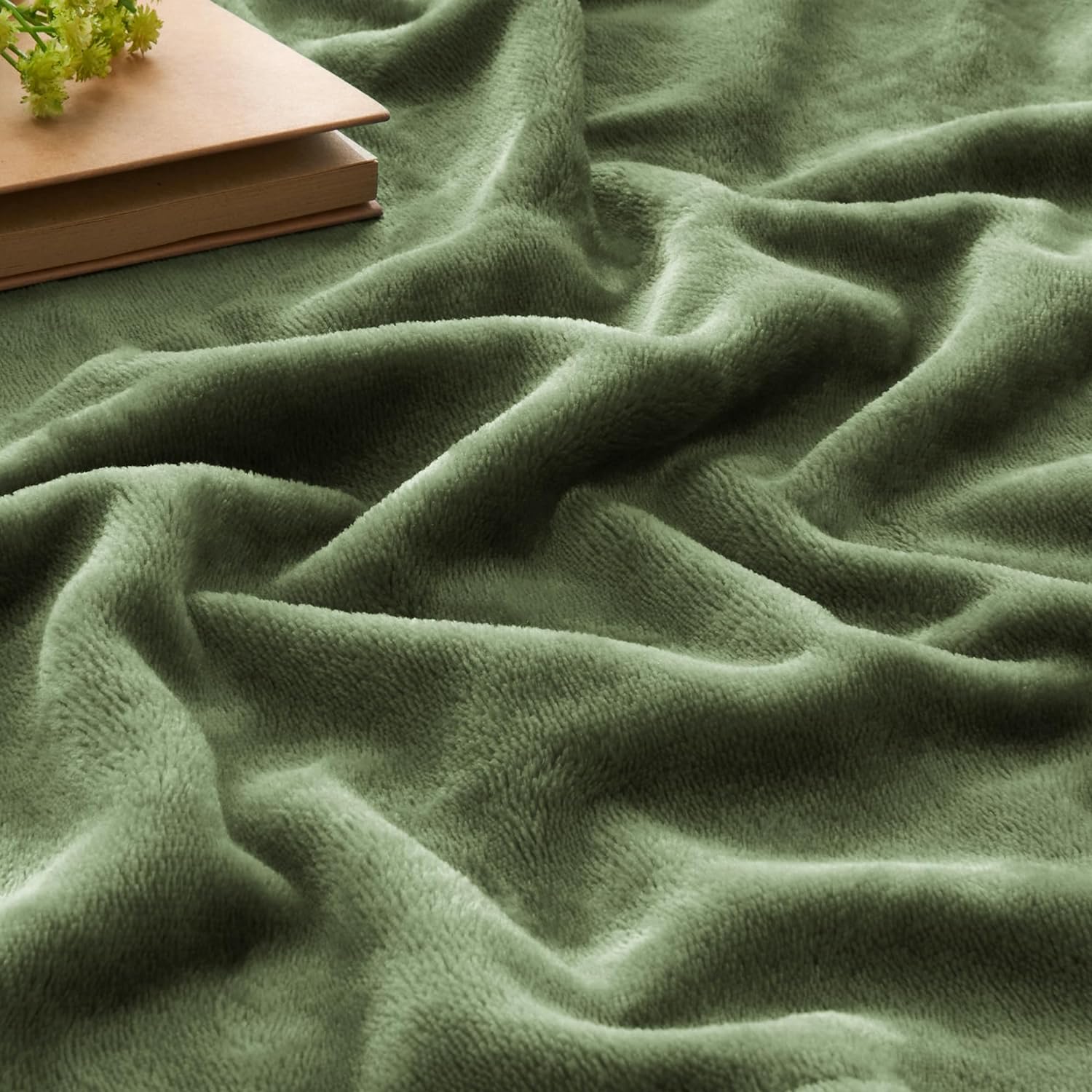 Baby Fleece Blanket Olive Green
