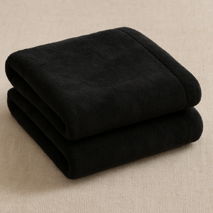 Black Fleece Baby Blanket