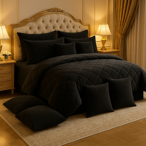 Black Fleece Bridal Bed Set