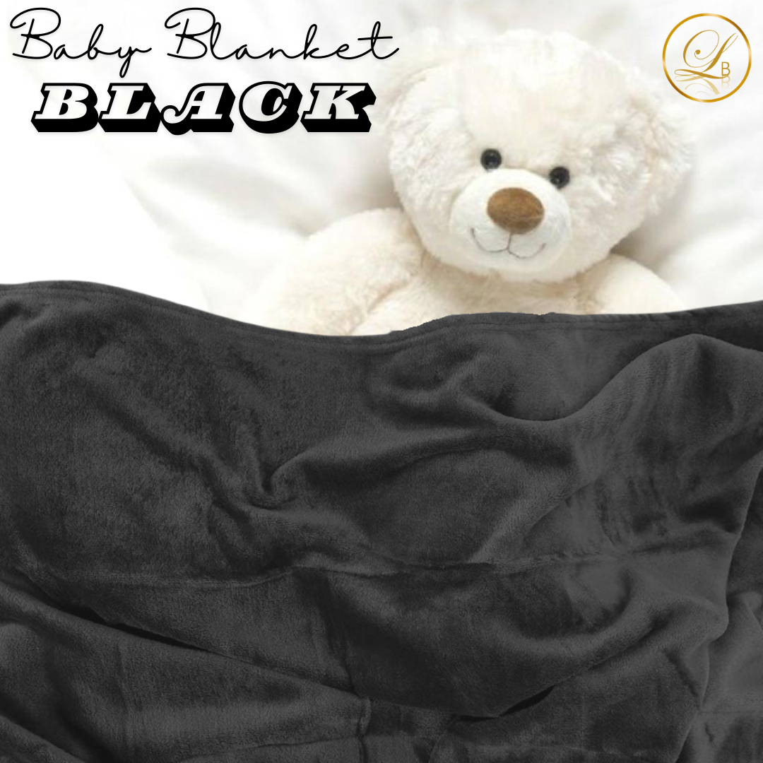 Baby Fleece Blanket Black