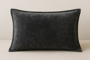Charcoal Fleece Pillow