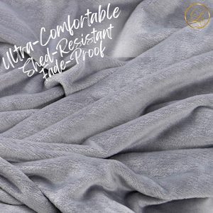 Charcoal Fleece Baby Blanket