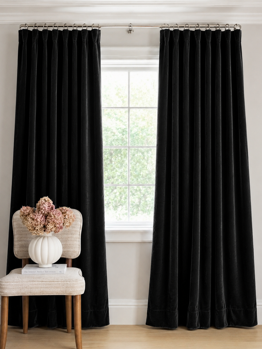 Black Velvet Premium Curtains