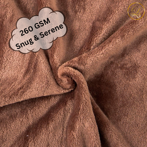 Coffee Fleece Baby Blanket