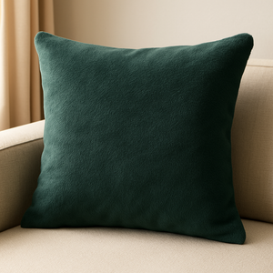 Forest Green Fleece Cushion