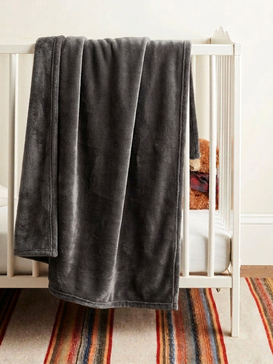 Charcoal Grey Baby Fleece Blanket