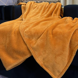 Mustard Fleece Baby Blanket