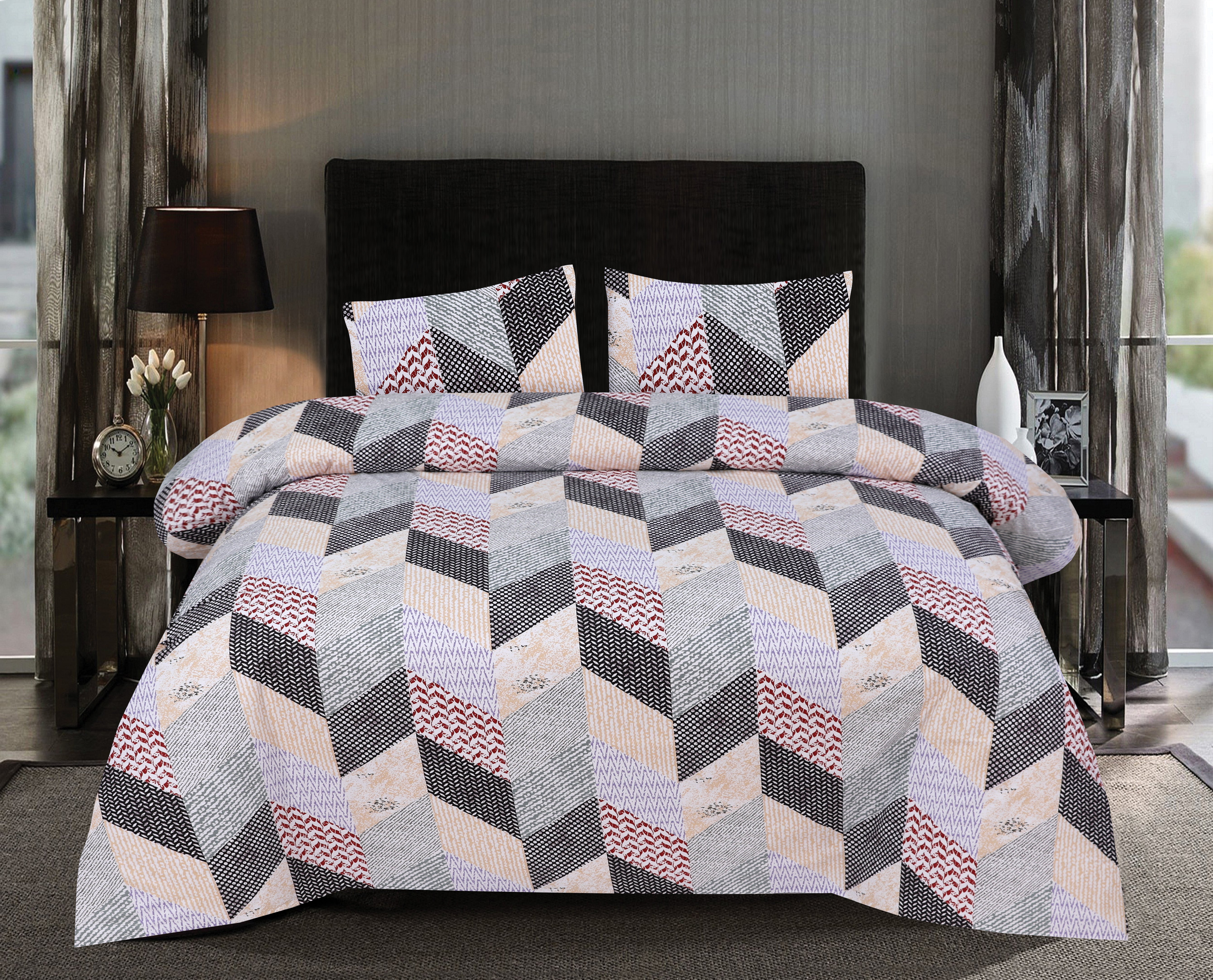 Modern Geometric Bed Set