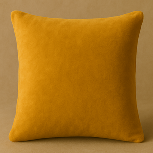 Mustard Fleece Cushion