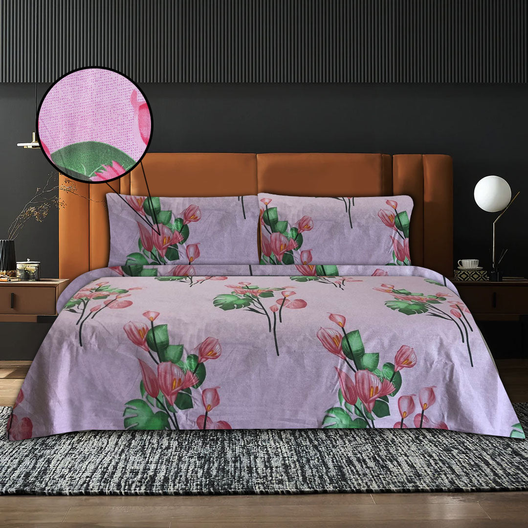 Tranquil Blooms Bed Set (Pink)