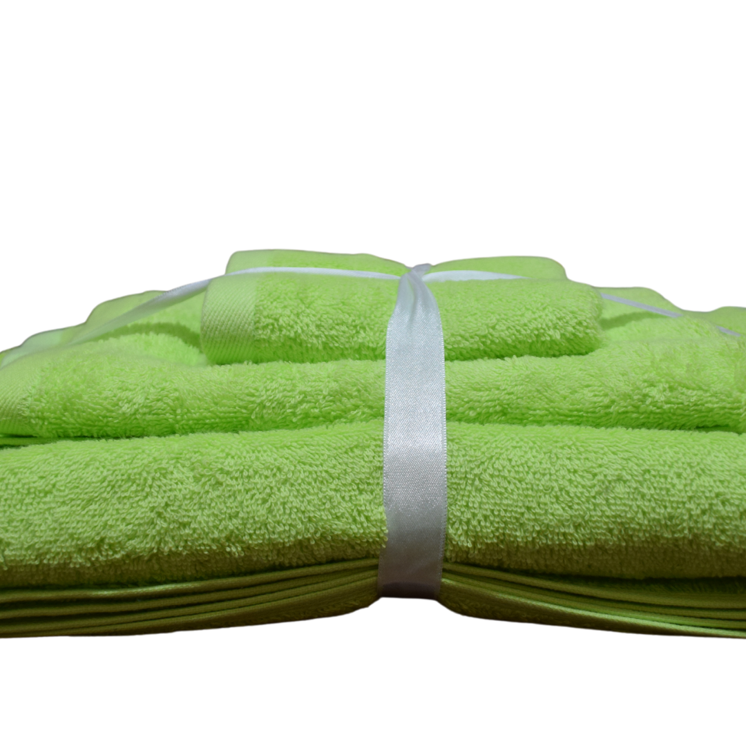 Green Towel Set - 3 PCs Bundle