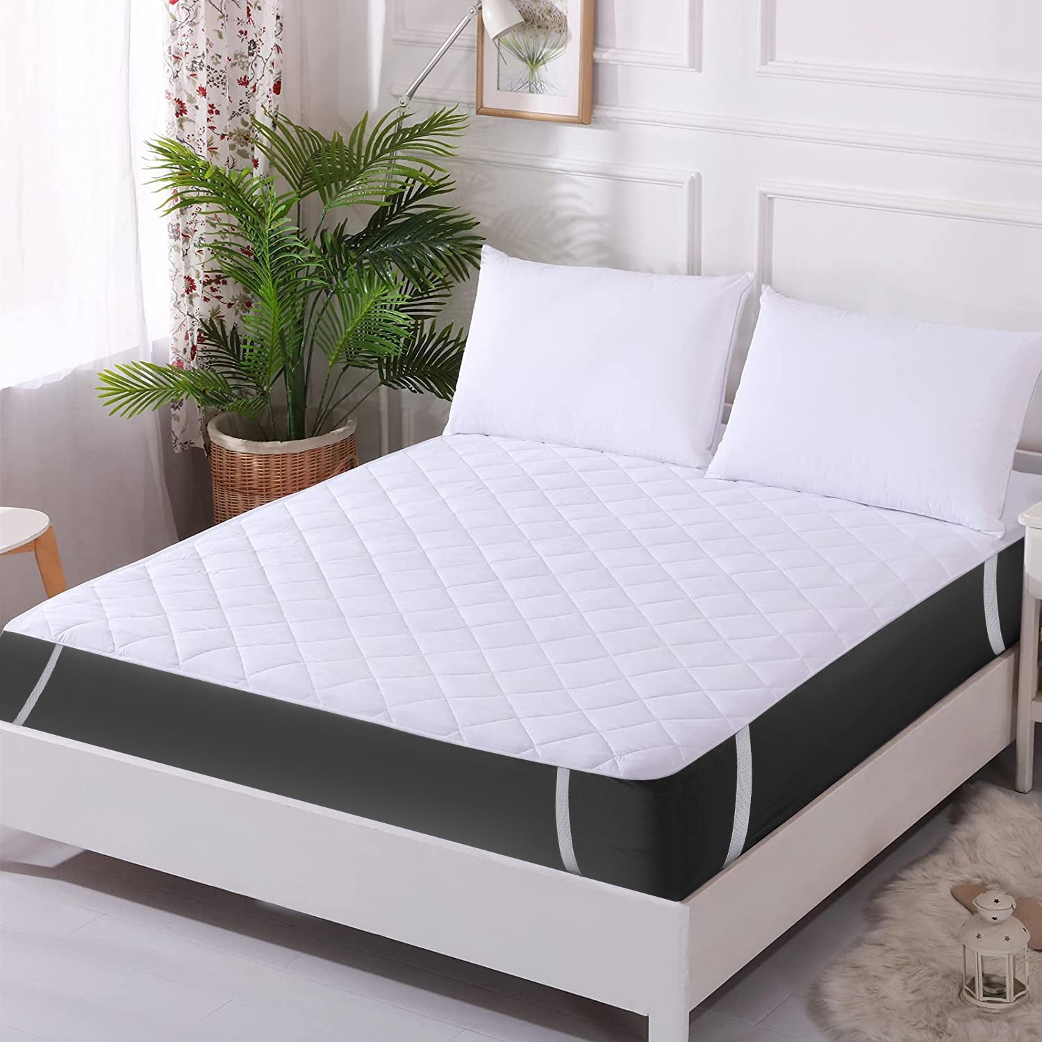 Ultra Sonic Strap Quilted Mattress Protector (No Waterproof)